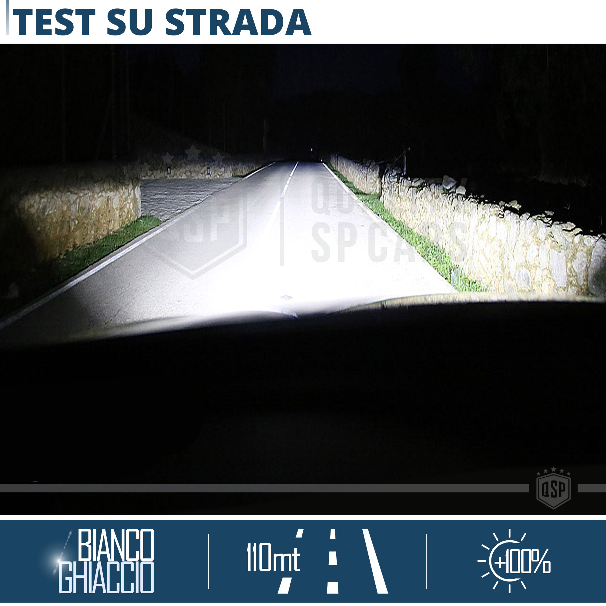 Lampada Auto Moto FULL LED H3 BIANCO POTENTE 6500K 4000LM CANBUS ANTI  SFARFALLIO