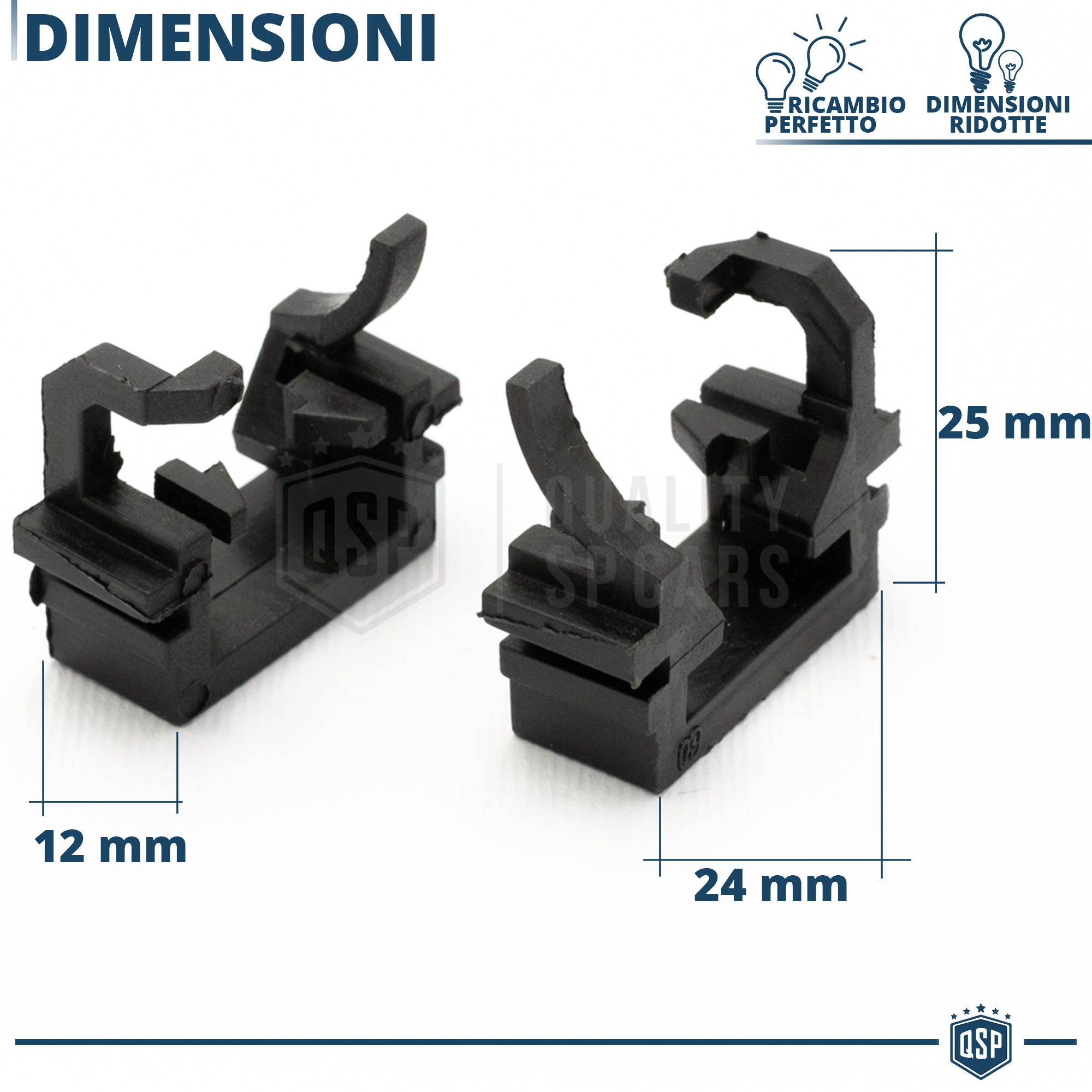 Adattatori lampadine led F12H H1 FORD Focus, Fiesta abbagliante